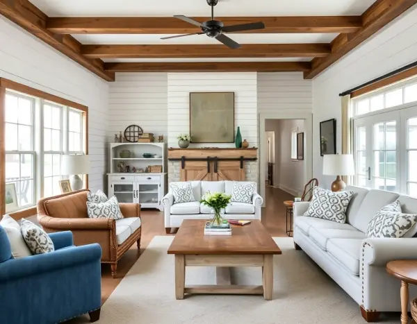 Modern Farmhouse style - AI Interior Design App example by Decor Home AI