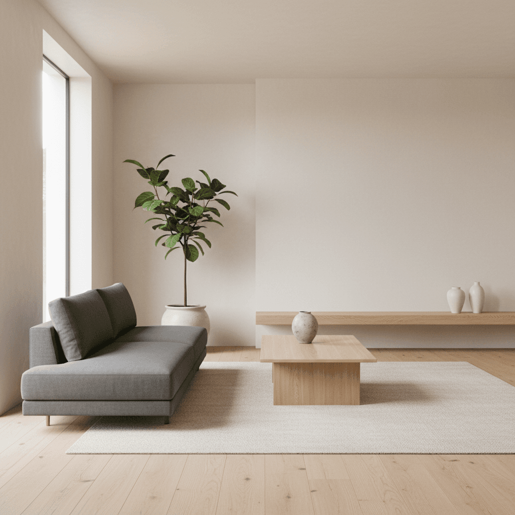 Minimalist style room designed with Decor Home AI - AI Interior Design App